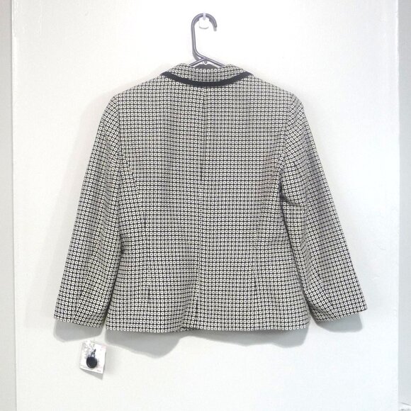 KASPER BLAZER SIZE 6 BLACK AND WHITE - Picture 5 of 11
